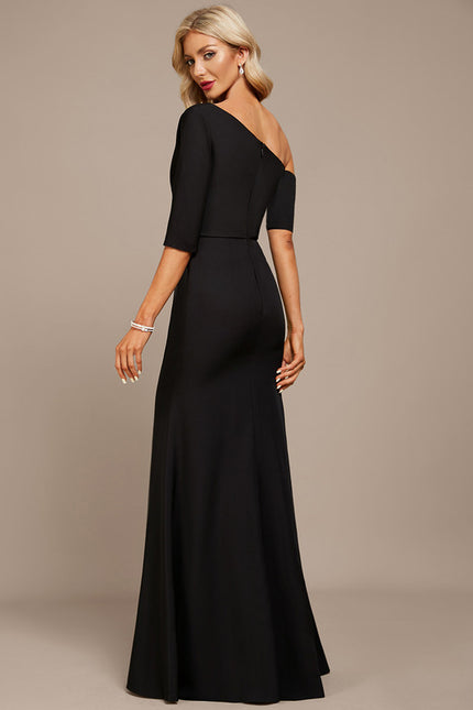 Robe Fourreau Silhouette Asymétrique Chic - gallery 5