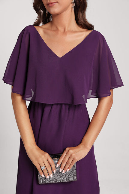 Robe Fourreau Élégante Manches Bouffantes - gallery 2