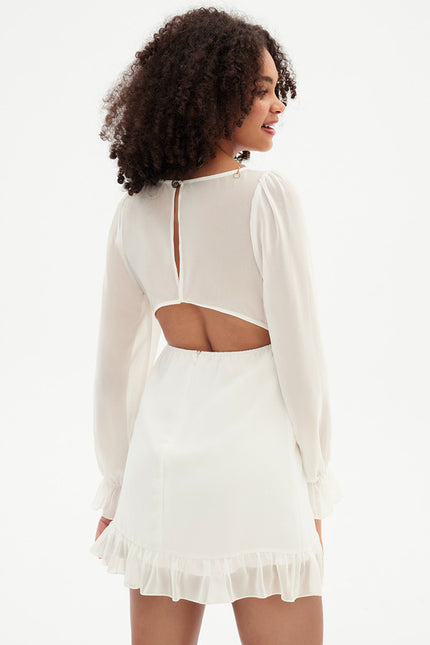 Robe Fourreau Vaporeuse Blush - gallery 5