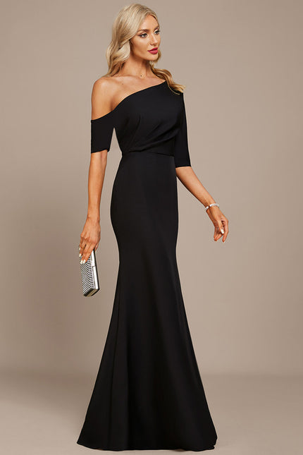 Robe Fourreau Silhouette Asymétrique Chic - gallery 4