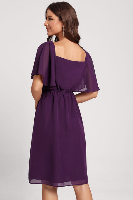 Robe Fourreau Élégante Manches Bouffantes - gallery 1