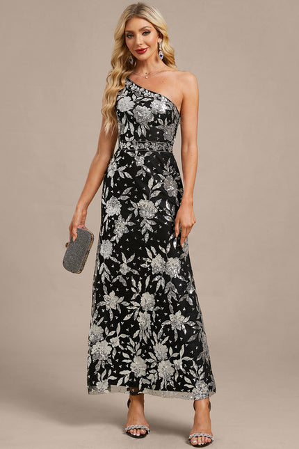 Robe Fourreau Asymétrique Florale - gallery 2