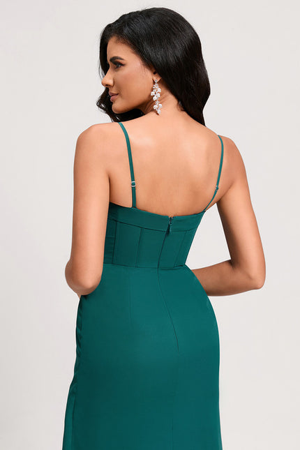 Robe Fourreau Cocktail Asymétrique - gallery 4