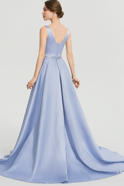 Robe Fourreau Satinée Sophistiquée - gallery 5