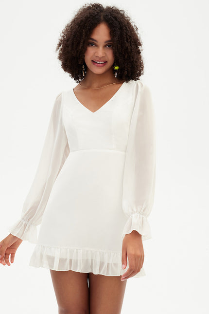 Robe Fourreau Vaporeuse Blush - gallery 3