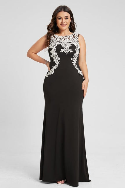 Robe Fourreau Sérénité Nocturne - gallery 7