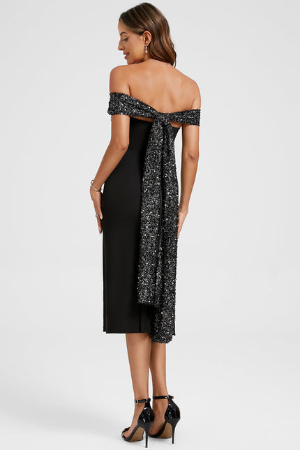 Robe Fourreau Noire Chic - gallery 6