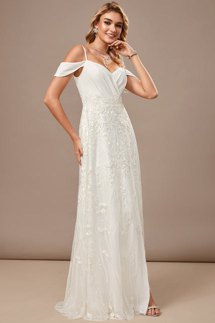 Robe Fourreau Dentelle Blanche - gallery 4