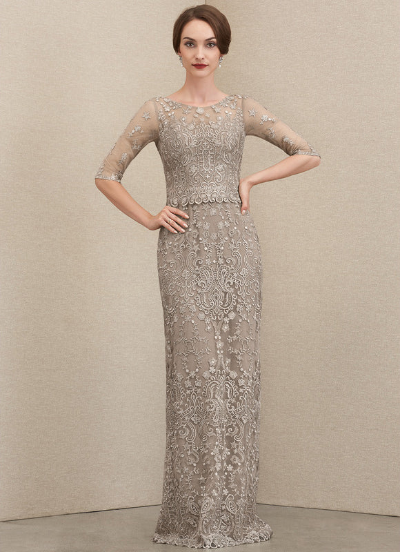 Robe Fourreau Grise Éclatante - gallery 5