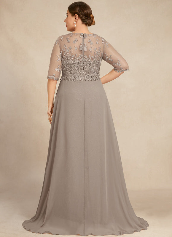 Robe Fourreau Grise Éclatante - gallery 9