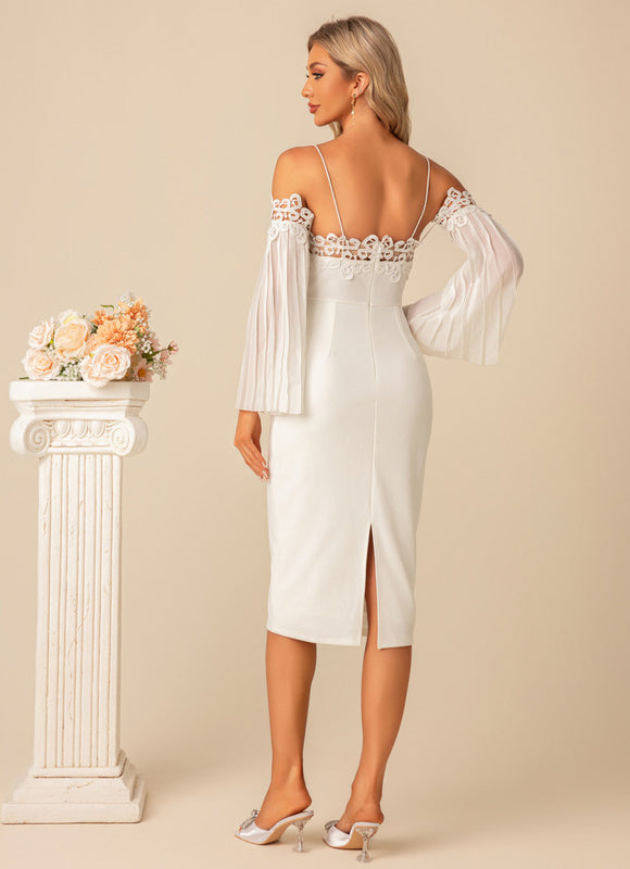 Robe Fourreau Blanche Élégante - gallery 4