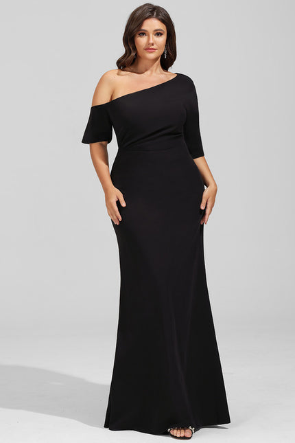 Robe Fourreau Silhouette Asymétrique Chic - gallery 6