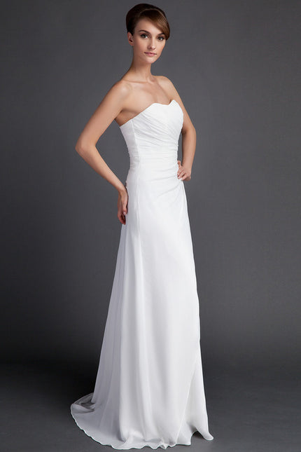 Robe Fourreau Aérienne Blanche - gallery 2