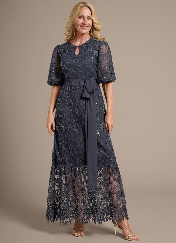 Robe Fourreau En Dentelle Chic