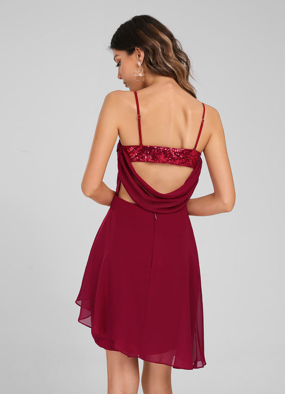 Robe Fourreau Aérienne Rubis - gallery 2