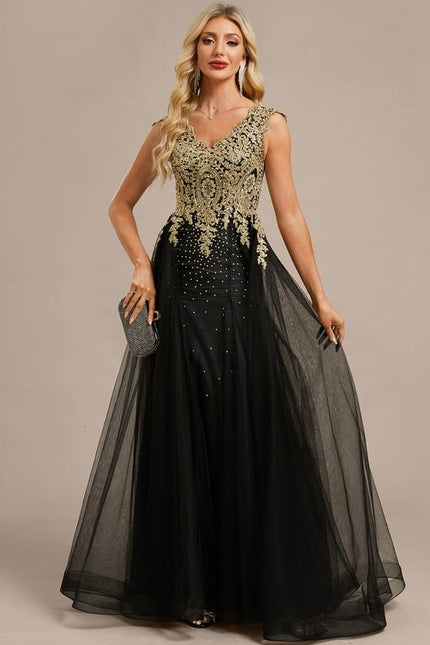 Robe Fourreau Élégante Brodée - gallery 2