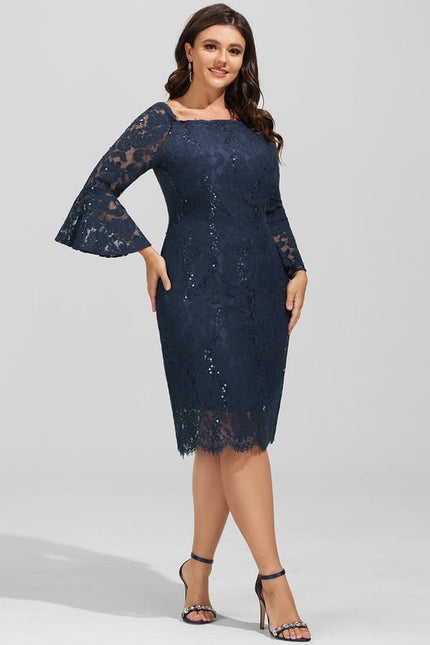 Robe Fourreau Dentelle Chic - gallery 7