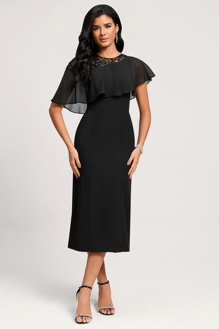 Robe Fourreau Noire Élégante