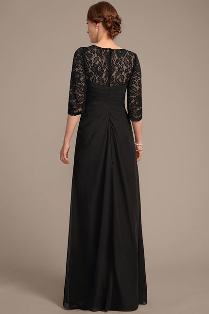 Robe Fourreau Élégante Noire - gallery 5