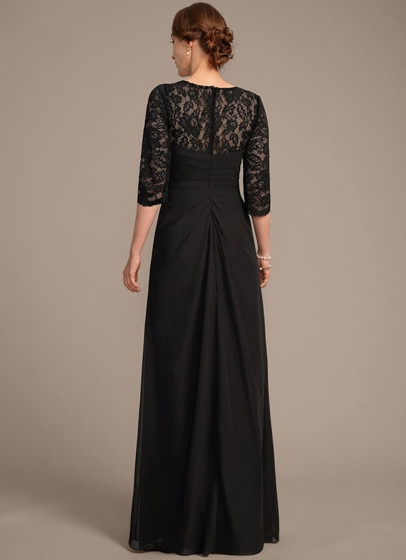 Robe Fourreau Élégante Noire - gallery 5