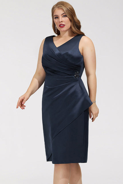 Robe Fourreau Cocktail Satinée - gallery 6