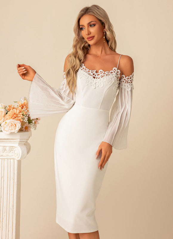 Robe Fourreau Blanche Élégante
