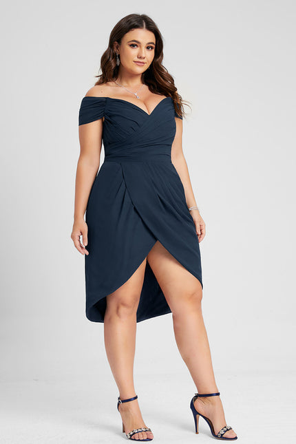 Robe Fourreau Écrue Flottante - gallery 7