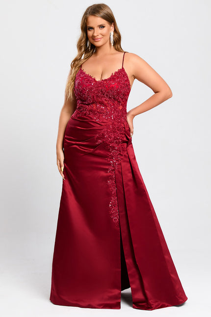 Robe Fourreau Sirène Satinée - gallery 7