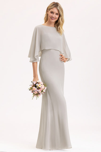 Robe Fourreau Mousseline Élégante - gallery 2