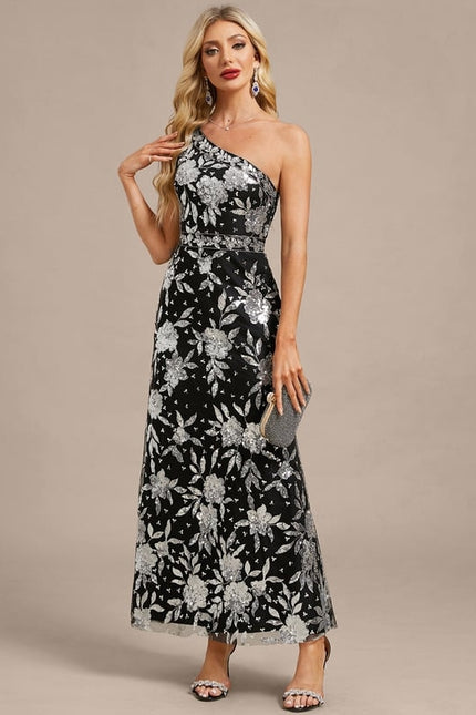 Robe Fourreau Asymétrique Florale