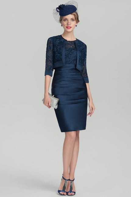 Robe Fourreau Élégance Satinée - gallery 5