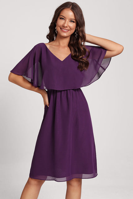 Robe Fourreau Élégante Manches Bouffantes - gallery 5