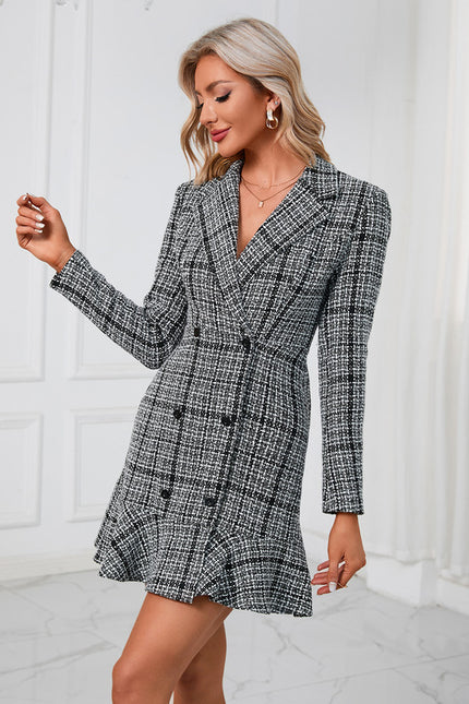 Robe Fourreau À Carreaux Chic - gallery 2