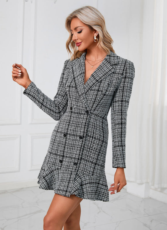 Robe Fourreau À Carreaux Chic - gallery 2