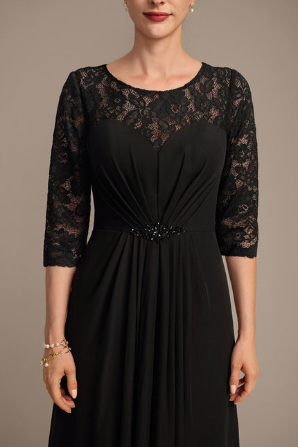 Robe Fourreau Élégante Noire - gallery 6