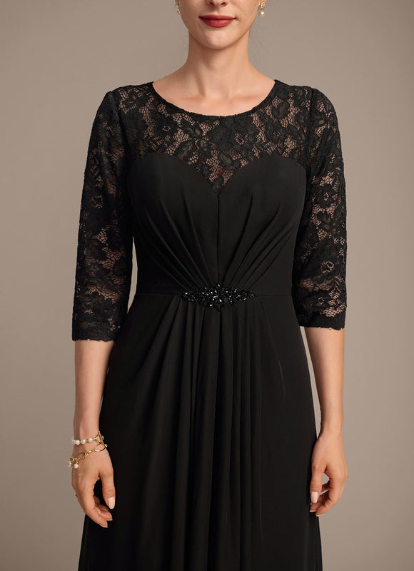 Robe Fourreau Élégante Noire - gallery 6