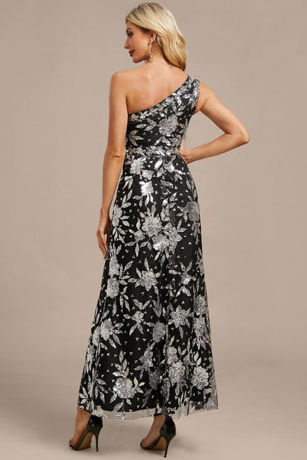 Robe Fourreau Asymétrique Florale - gallery 7