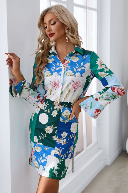 Robe Fourreau Bicolore