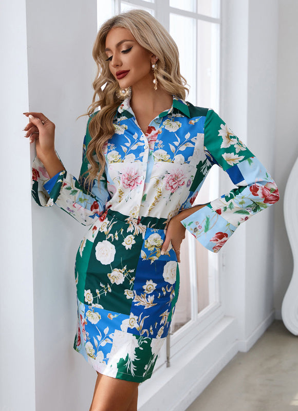 Robe Fourreau Bicolore