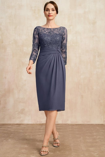 Robe Fourreau Mère Mariée Chic - gallery 1