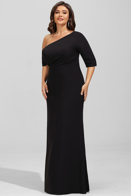 Robe Fourreau Silhouette Asymétrique Chic - gallery 7