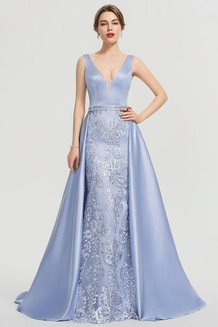 Robe Fourreau Satinée Sophistiquée - gallery 1