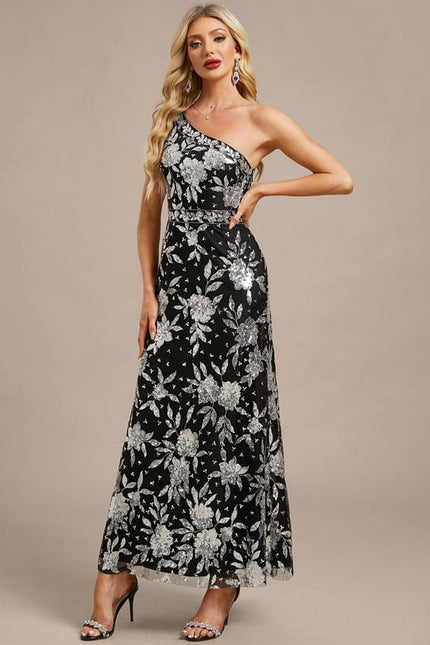 Robe Fourreau Asymétrique Florale - gallery 3