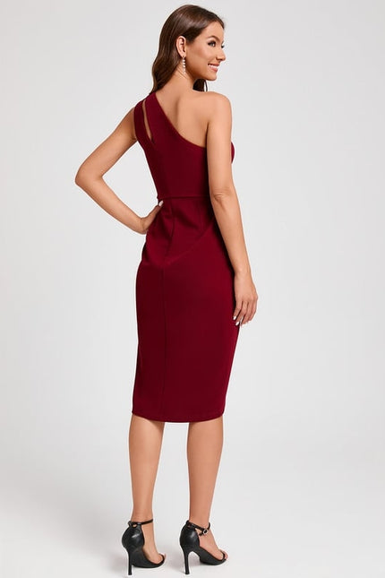 Robe Fourreau Élégance Rubis - gallery 2