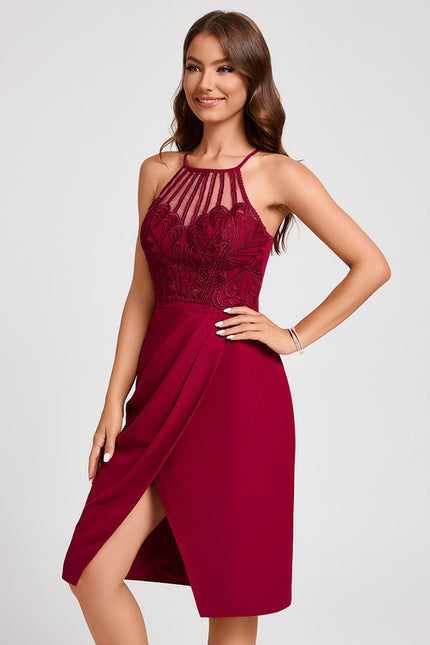 Robe Fourreau Vaporeuse Marine - gallery 3