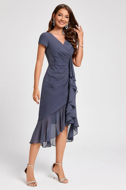 Robe Fourreau Élégance Ondulante - gallery 2