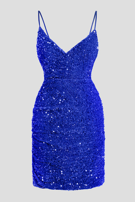 Robe Fourreau Scintillante Ajustée - gallery 9