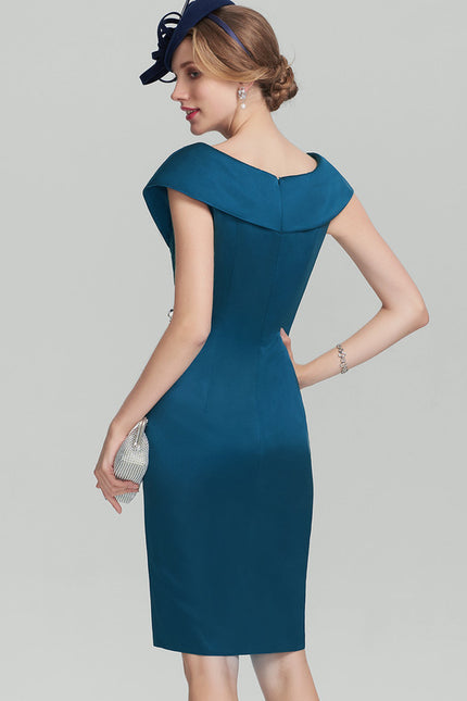 Robe Fourreau Satinette Chaleur - gallery 2