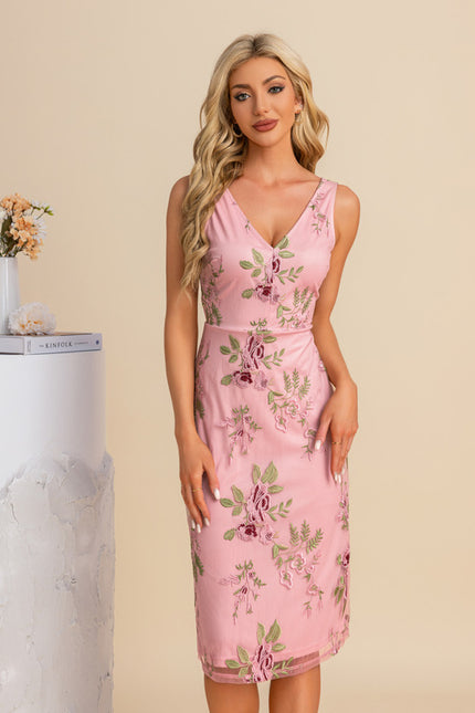 Robe Fourreau Brodée Délicate - gallery 8
