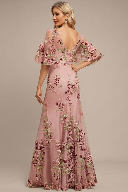 Robe Fourreau Florale Délicate - gallery 4